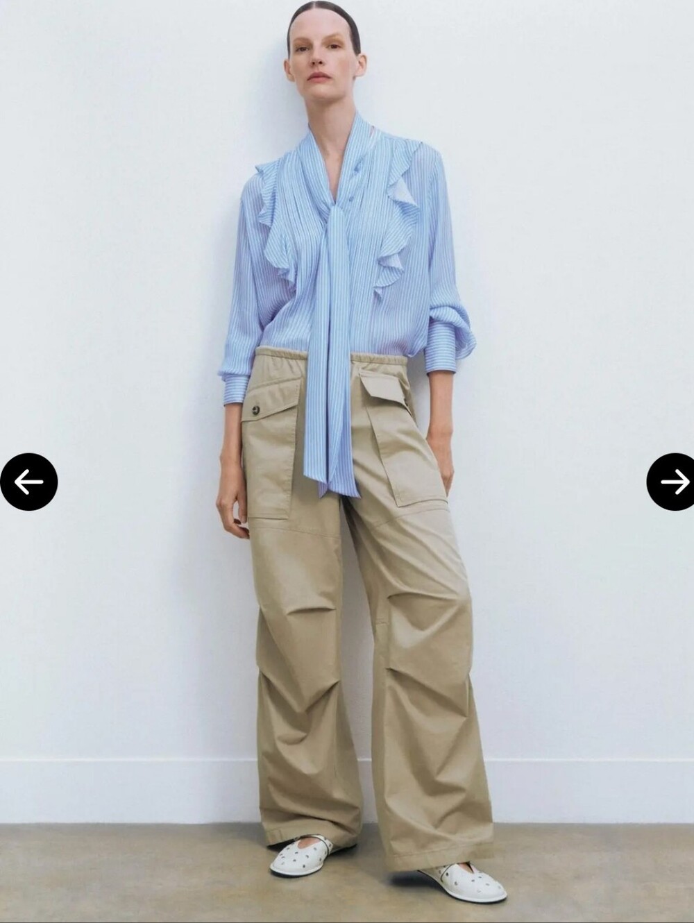 ME+EM Cotton Parachute Trousers - Picture 4 of 15